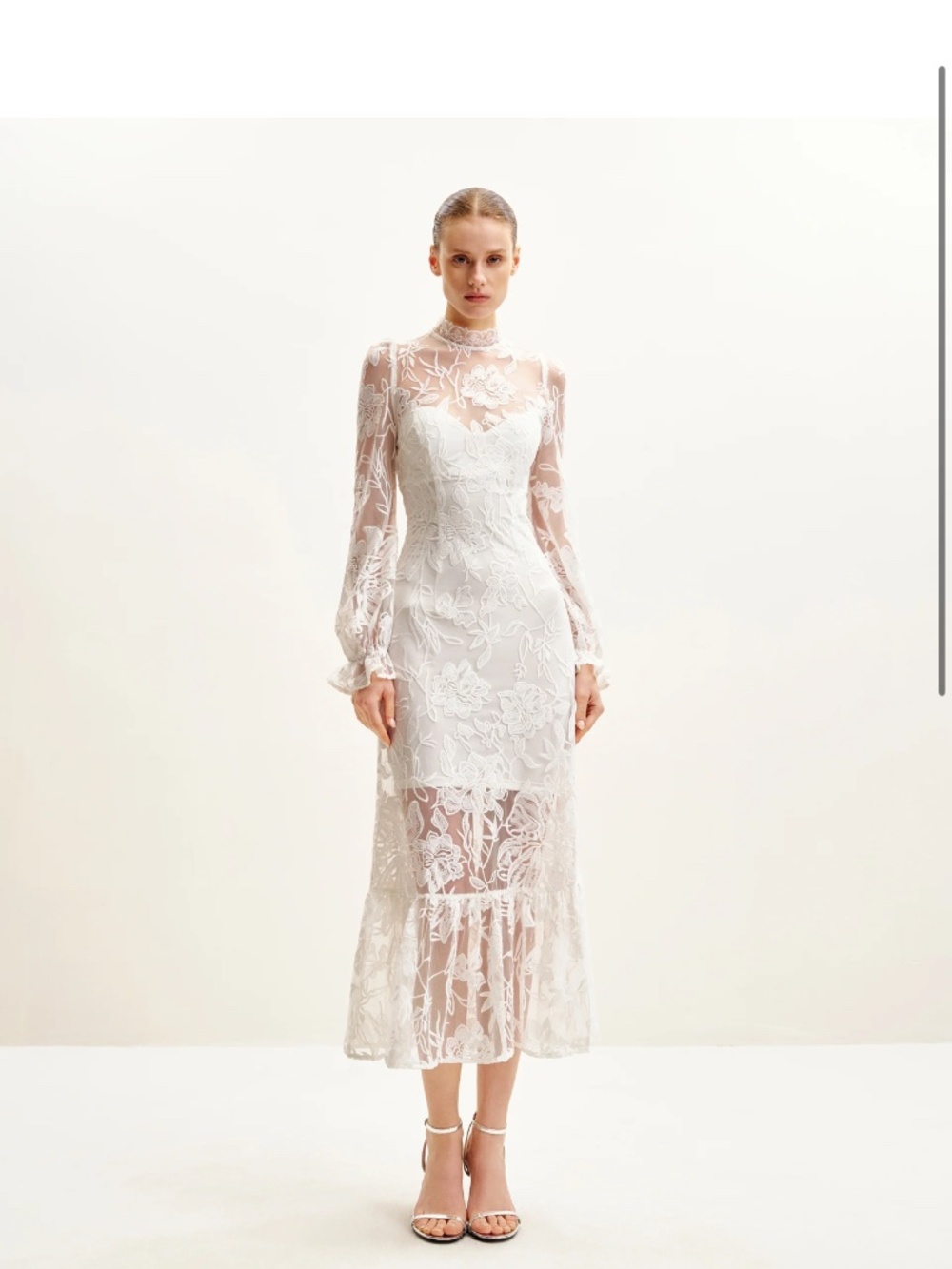Jw pei white long dress